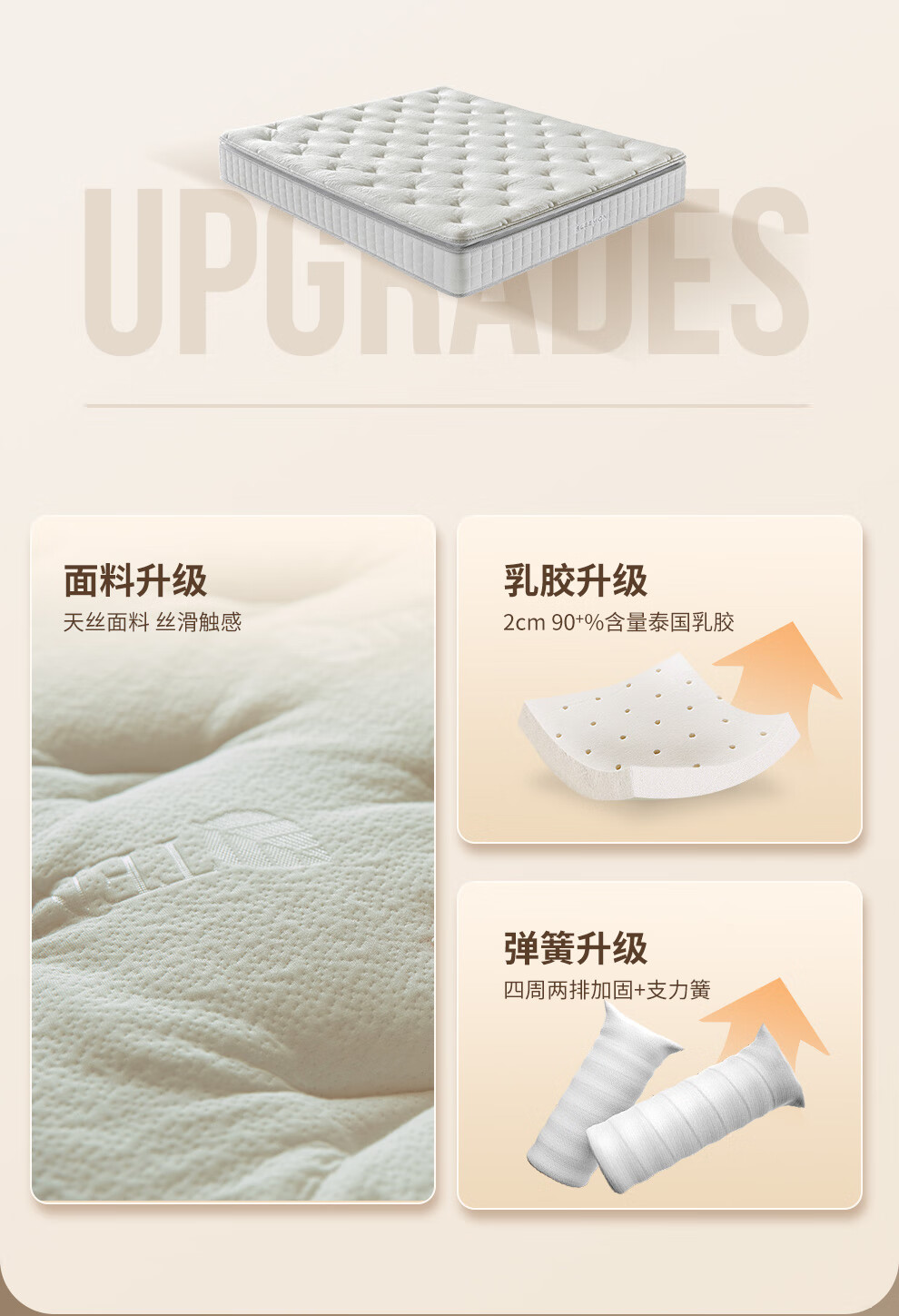 喜临门获得外观设计专利授权:“床垫(漾-旗舰)”