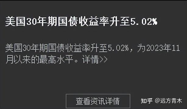 30年期美国国债收益率上涨3.6个基点，至4.976%