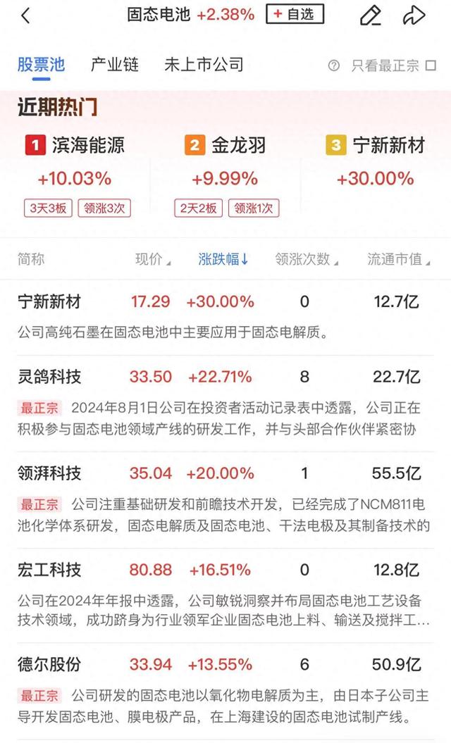 6月20日湘潭电化涨停：硅锰，固态电池，锂电池概念热股