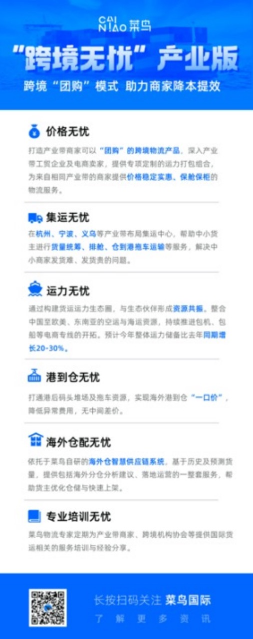 菜鸟上线两大专线,为跨境商家提供北美履约支撑